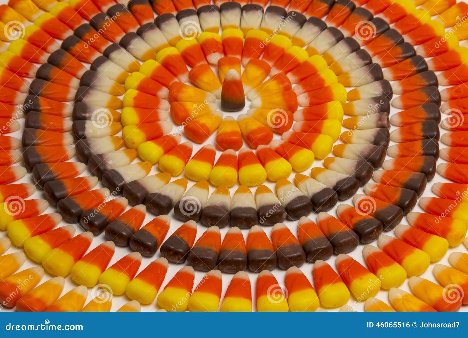 Candy Corn Circles stock photo. Image of round, october 46065516