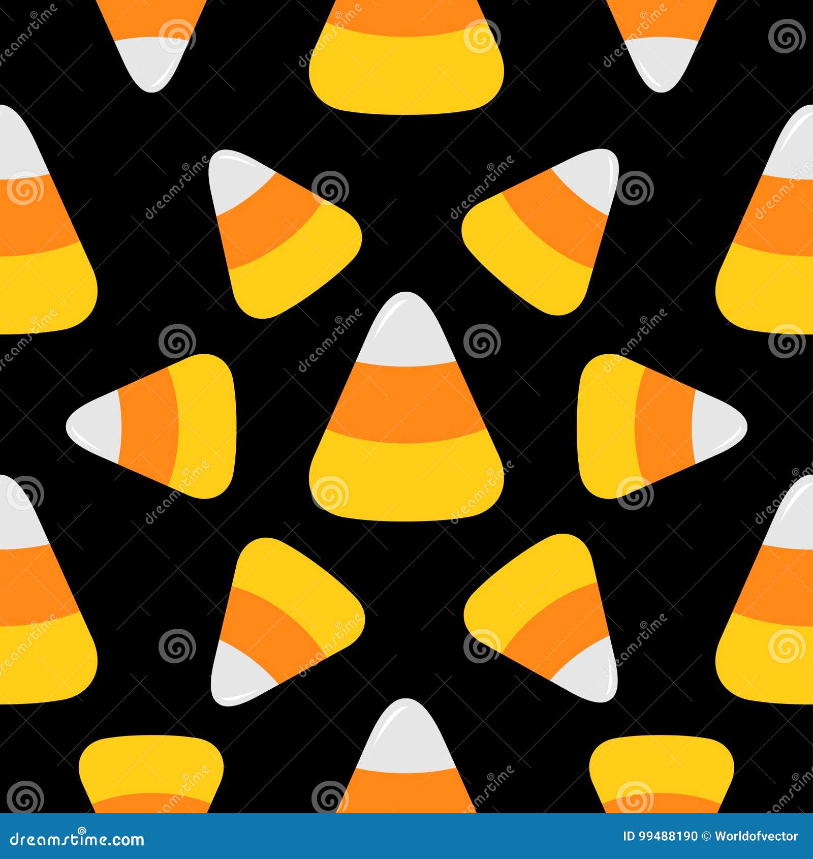 Download Candy Corn. Happy Halloween Seamless Pattern. Round Circle ...