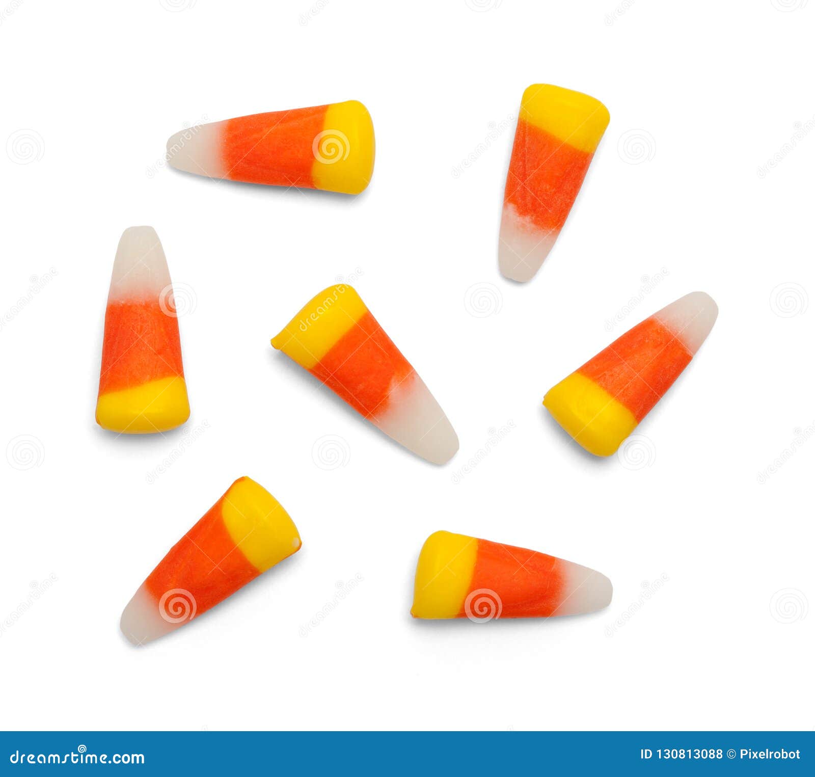 Candy Corn Pieces stock photo. Image of treat, orange 130813088