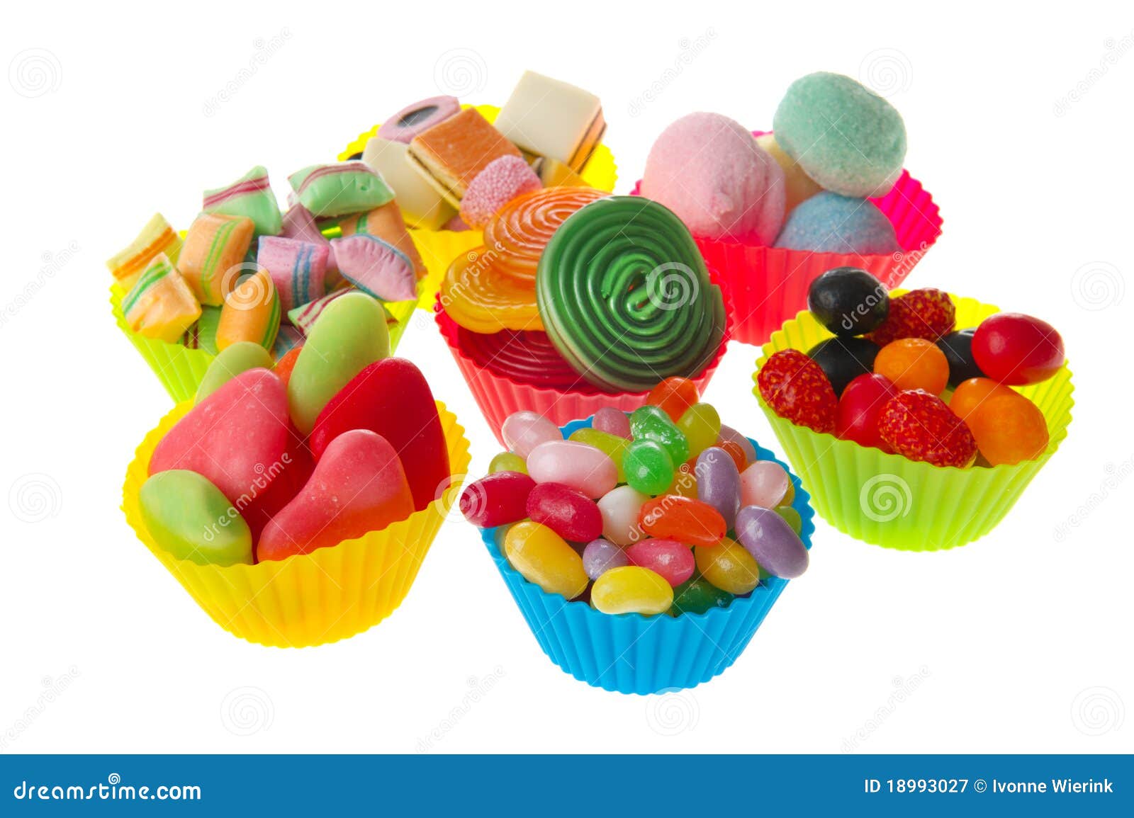 Candy cups stock image. Image of studio, assortment, sweets 18993027
