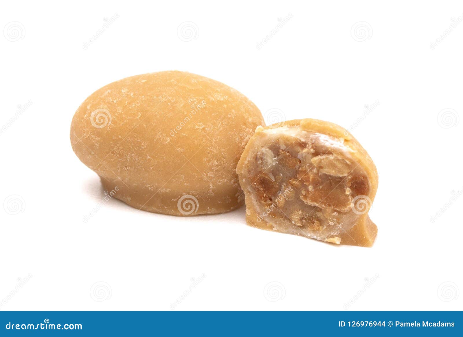 Toffee and Peanut Candies Covered in Maple Stock Photo Image of
