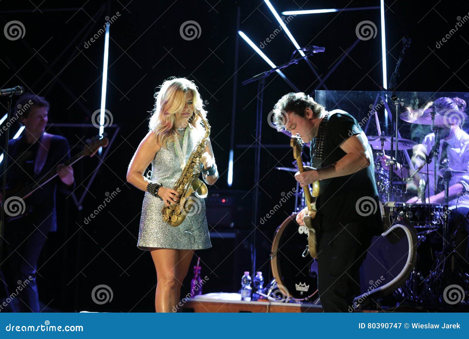 Candy Dulfer Live on Stage in ICE Cracow Editorial Photography Image