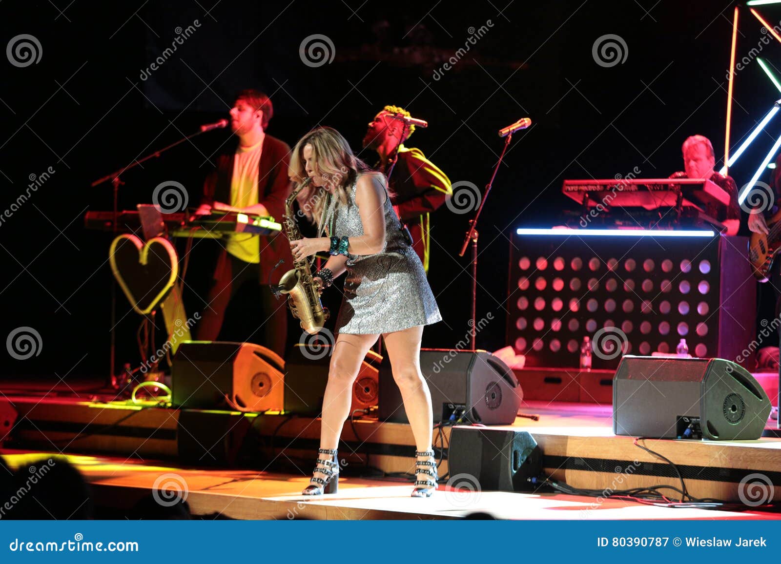 Candy Dulfer Live on Stage in ICE Cracow Editorial Photography Image