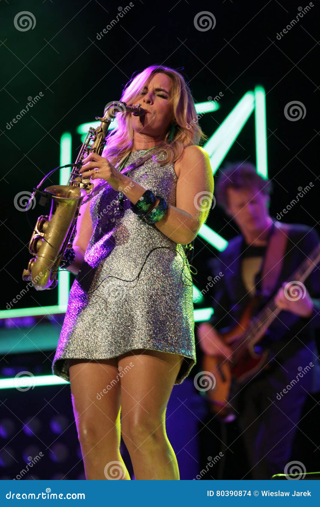 Candy Dulfer Live on Stage in ICE Cracow Editorial Stock Image Image
