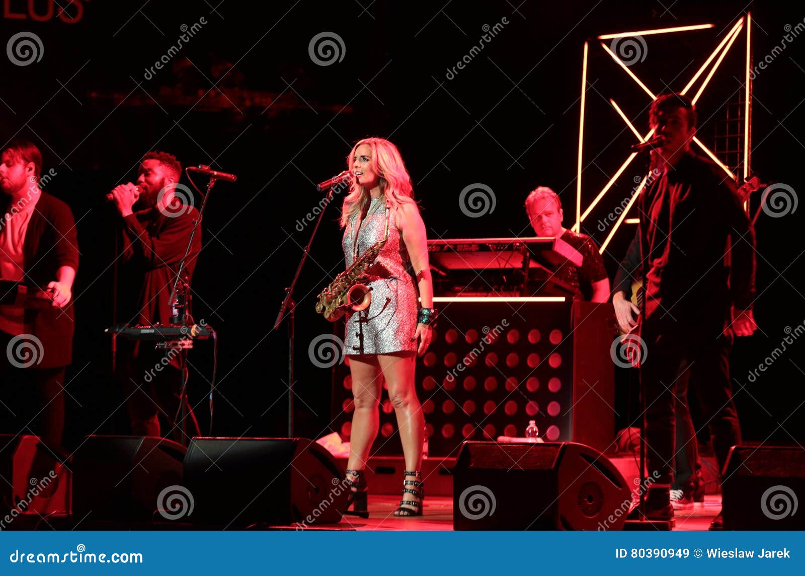 Candy Dulfer Live on Stage in ICE Cracow Editorial Stock Image Image