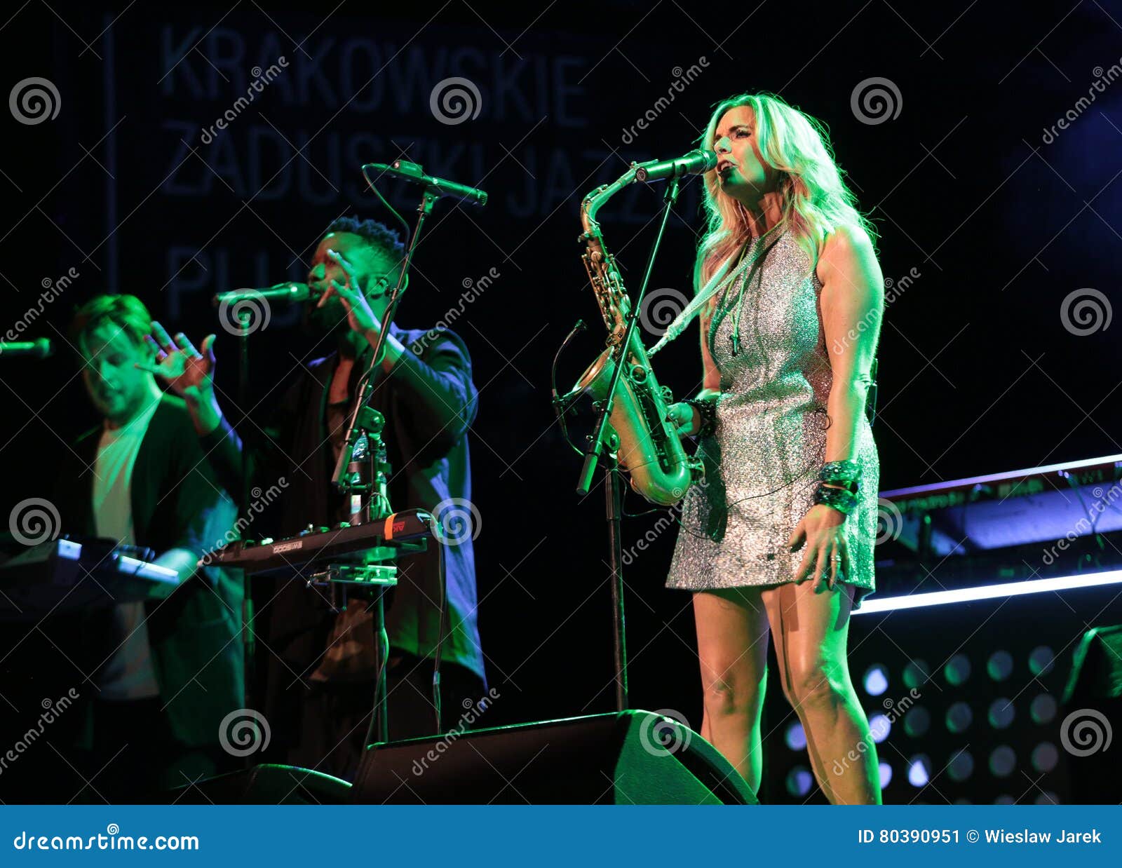 Candy Dulfer Live on Stage in ICE Cracow Editorial Photo Image of