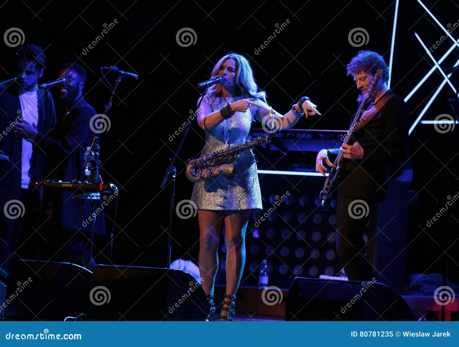 Candy Dulfer Live on Stage in ICE Cracow, Editorial Image Image of