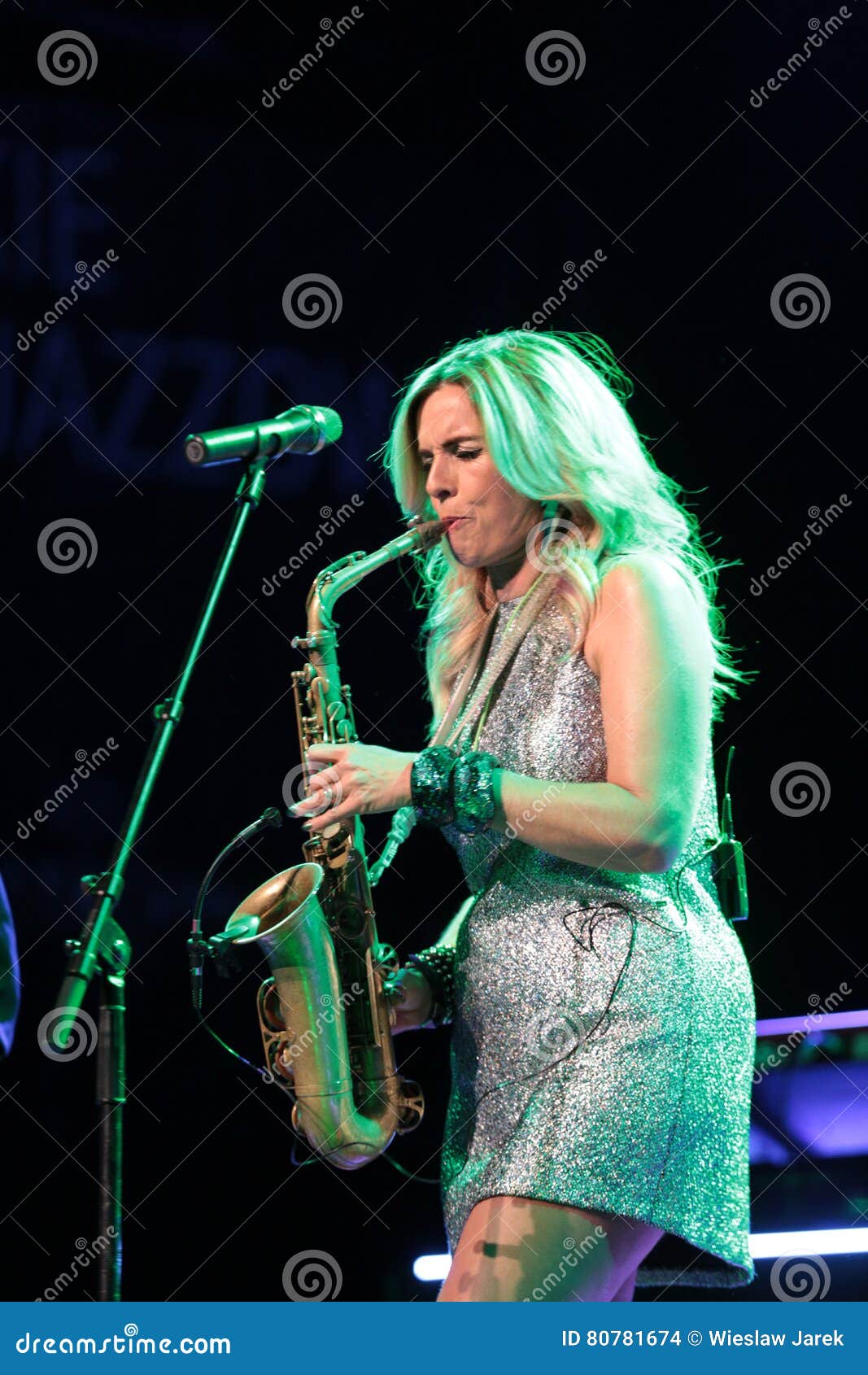 Candy Dulfer Live on Stage in ICE Cracow, Editorial Stock Image Image