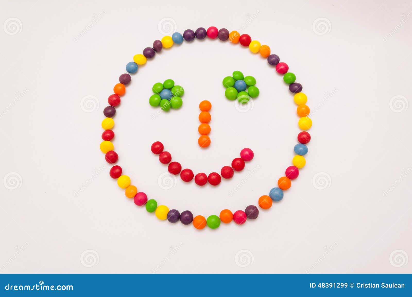 Candy Emoticon on White Background Stock Illustration Illustration of