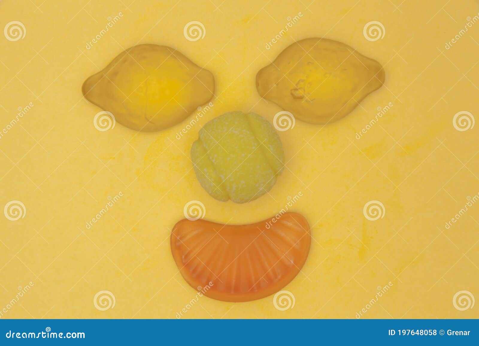 candy face yel lemon orange tennis