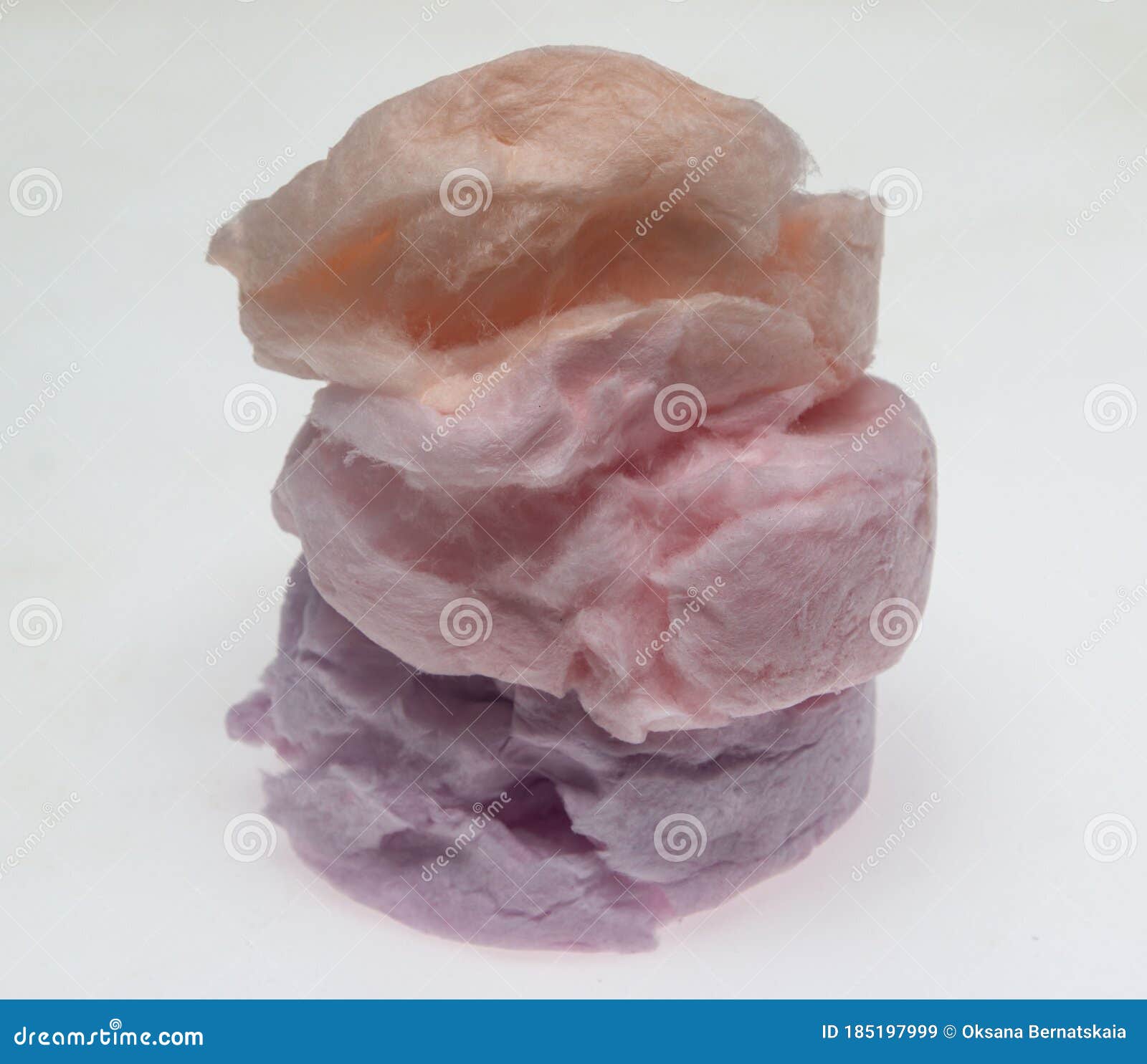 Candy Floss on a White Background Stock Image Image of sweet, sugar