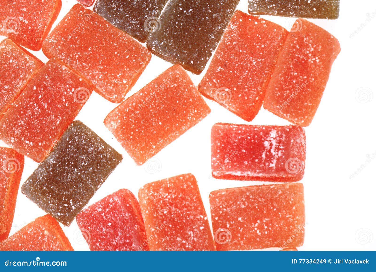 Candy fruit cubes isolated stock image. Image of east 77334249