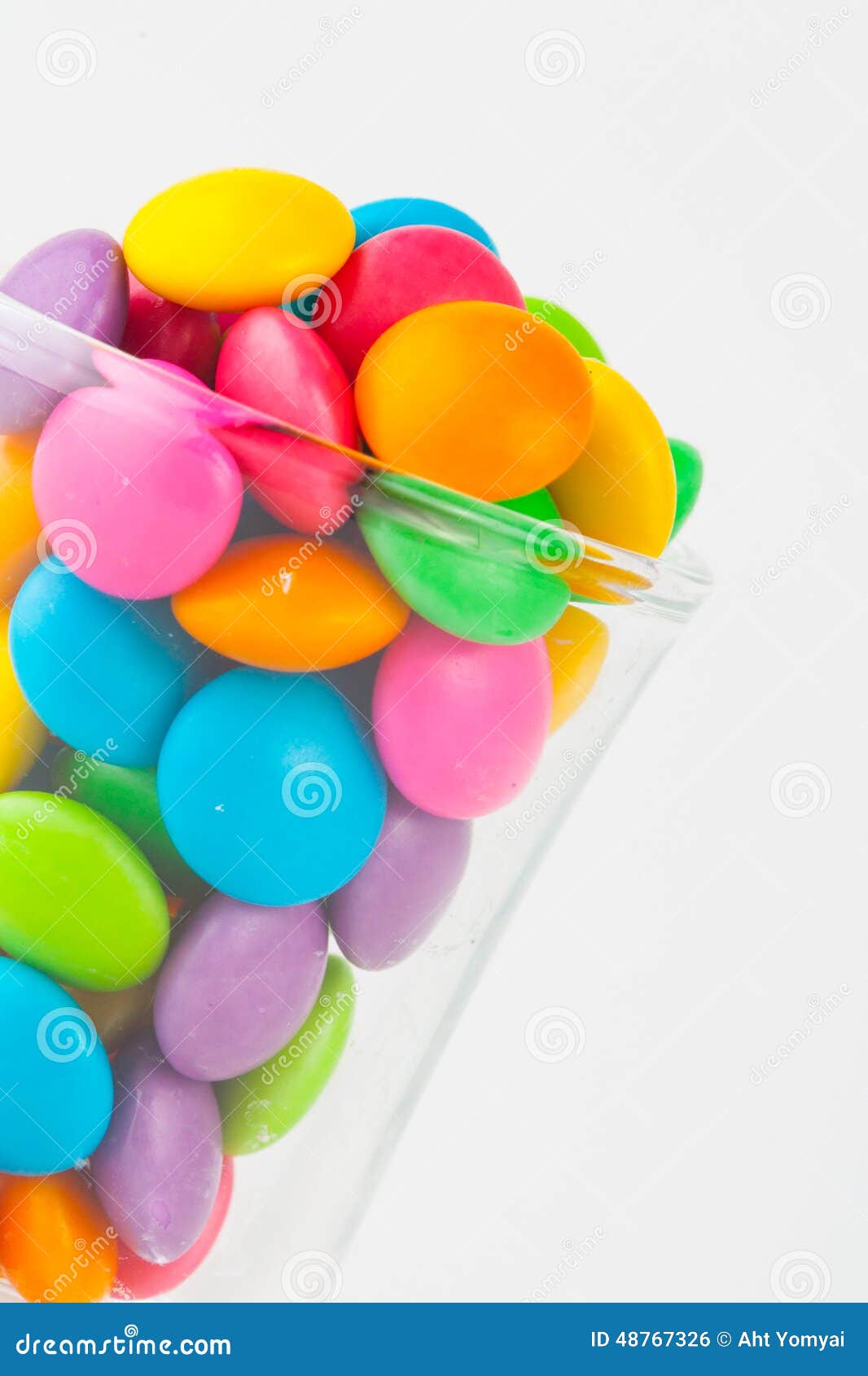 Candy in glass stock photo. Image of copy, closeup, space 48767326
