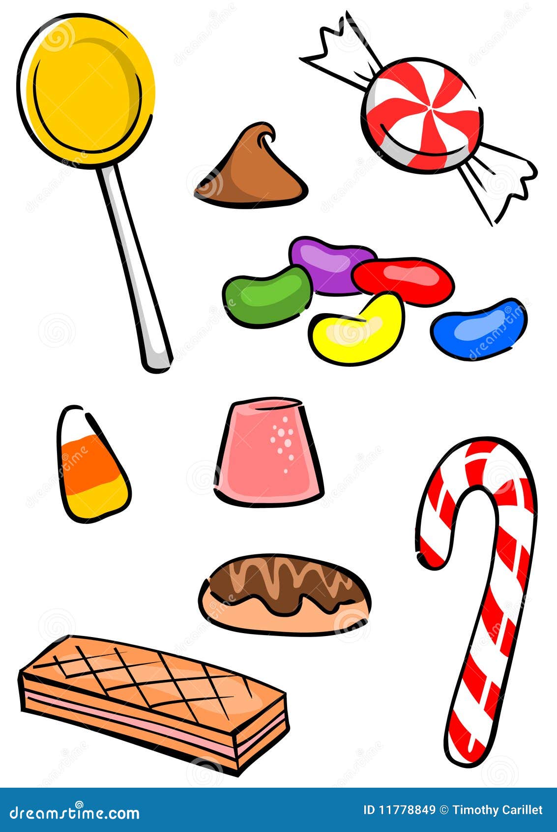 Candy Group stock vector. Illustration of objects, bunch 11778849