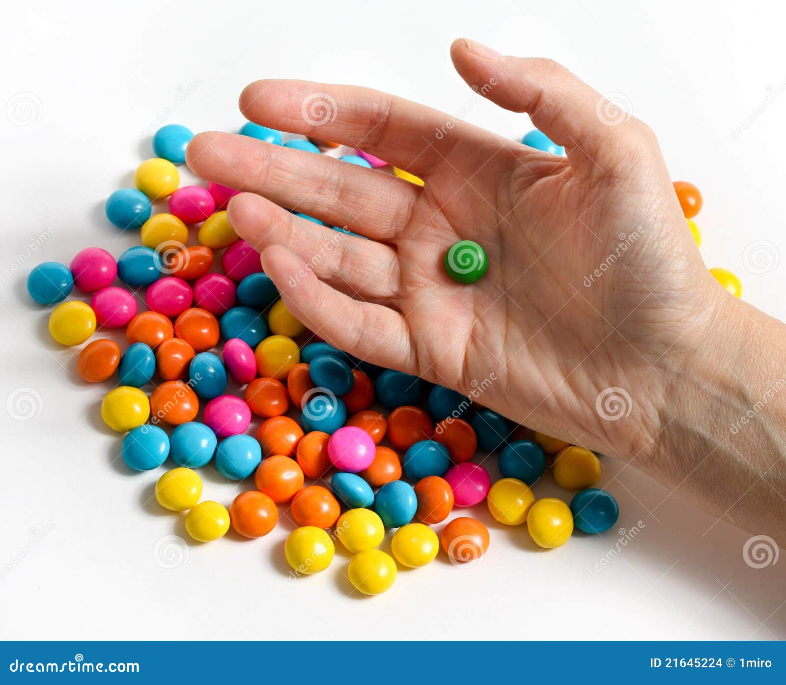 Candy with hand stock photo. Image of sweet, candy, holding 21645224