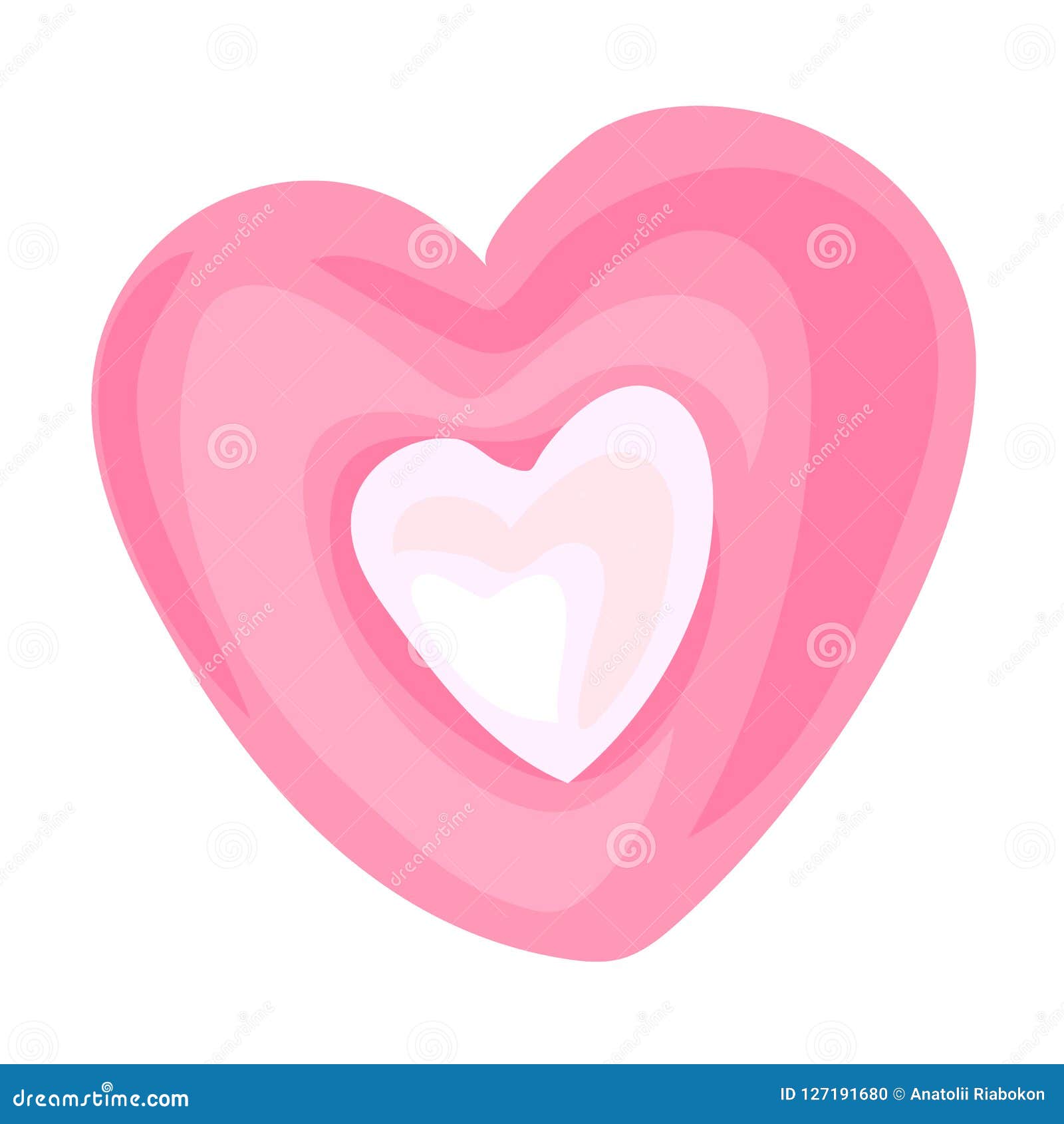 Candy Heart Icon, Cartoon Style Stock Illustration Illustration of
