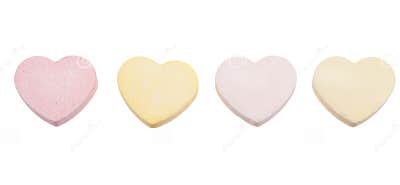 Candy hearts isolated stock image. Image of sugary, snack - 8662061