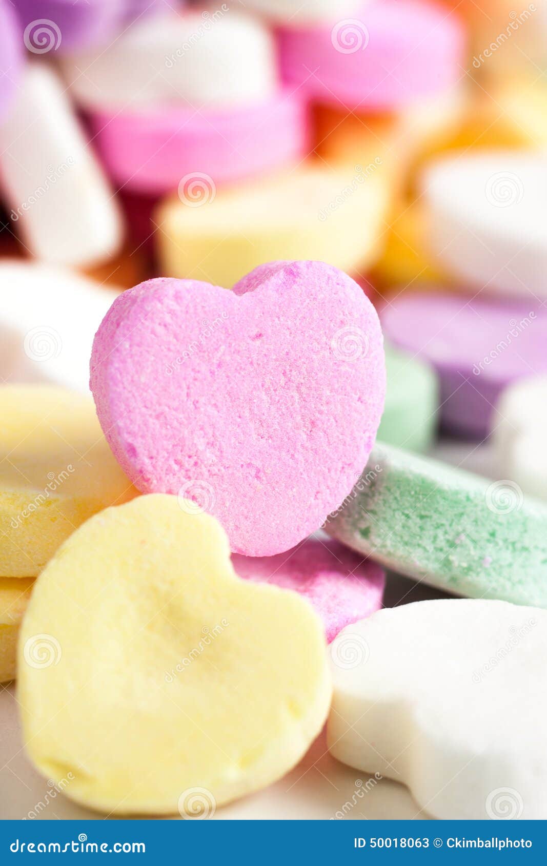 Candy Hearts stock image. Image of yellow, purple, heart 50018063