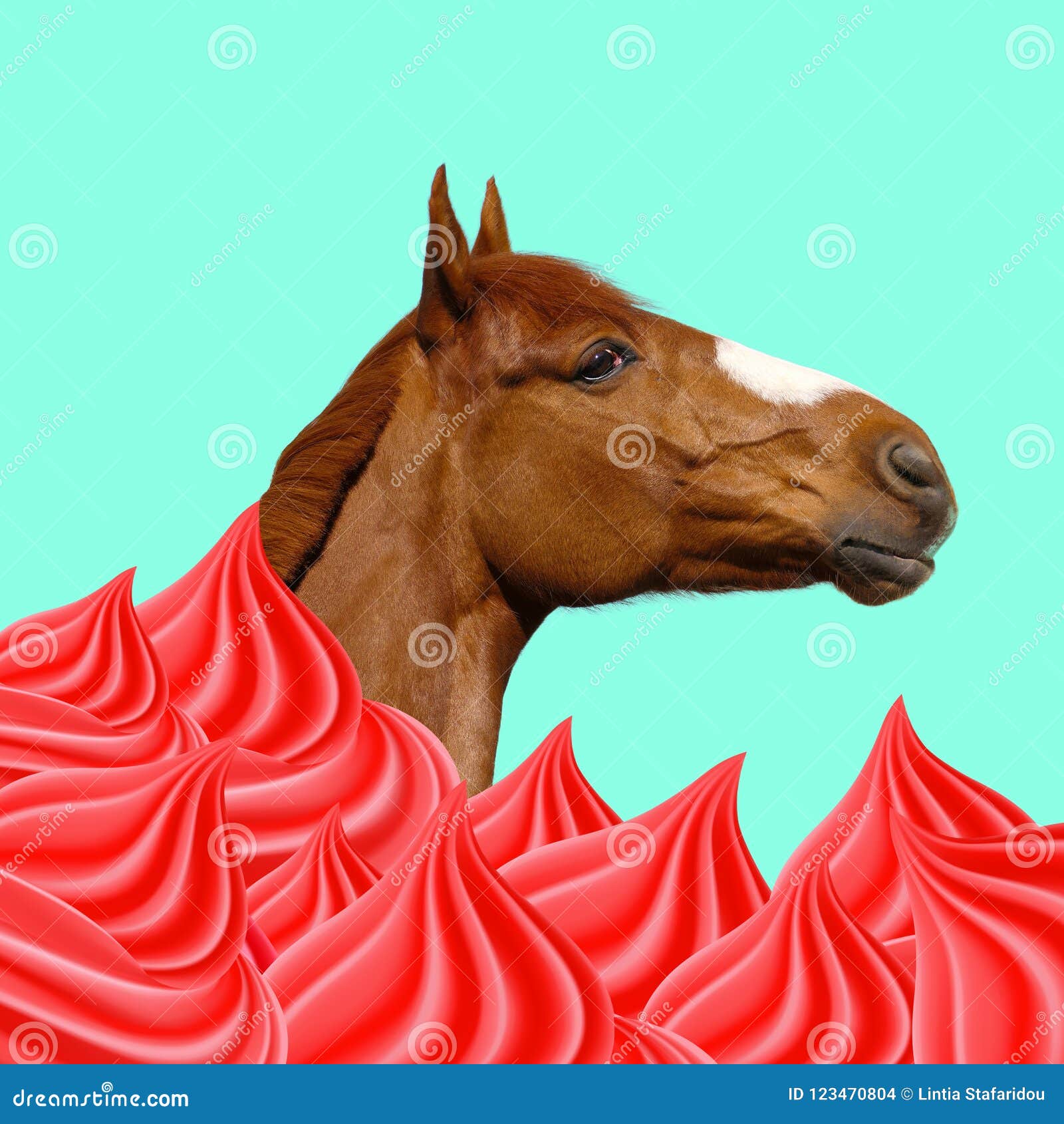 Candy Horse stock photo. Image of design, horse, sugar 123470804