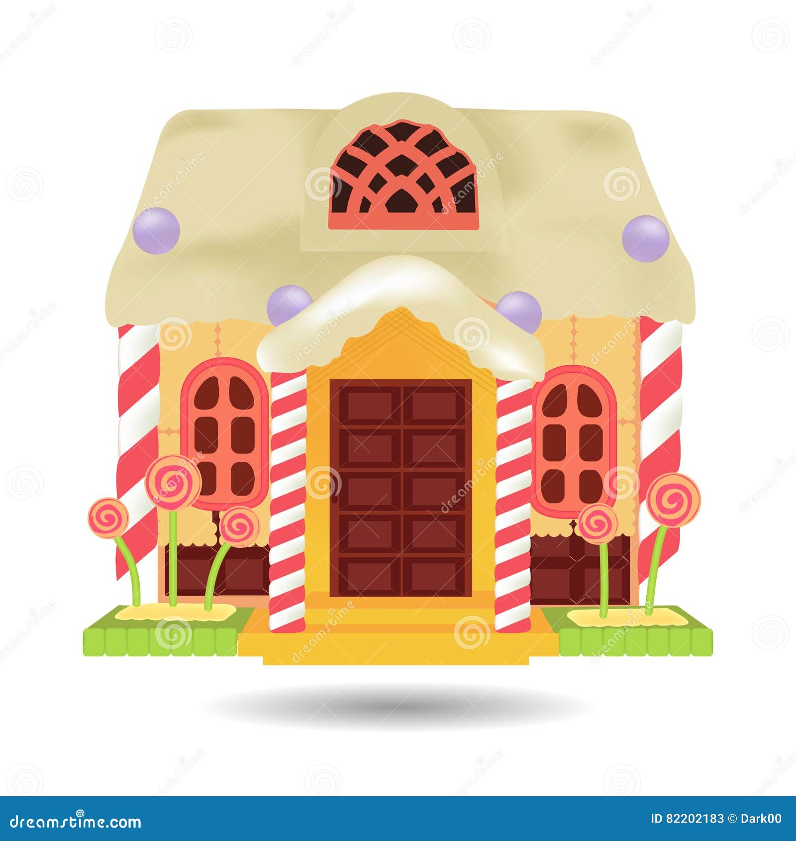 Candy House Vector Illustration 26120036