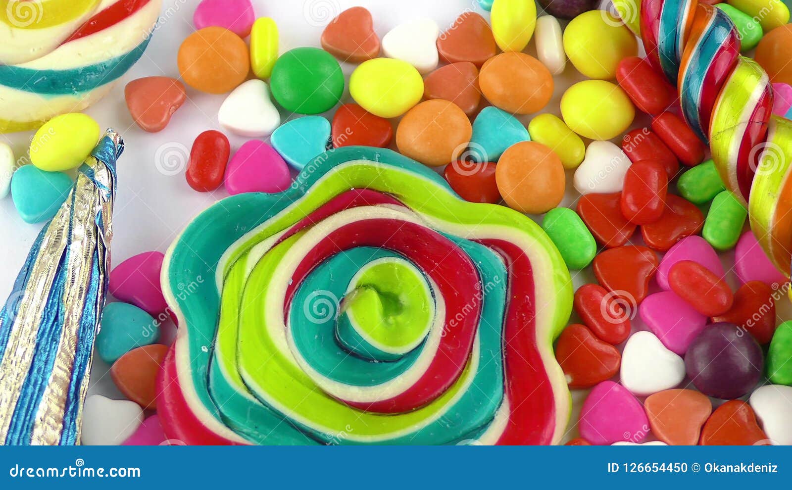 Candy Jelly Lolly Dolce E Sugar Dessert Delizioso Fotografia Stock
