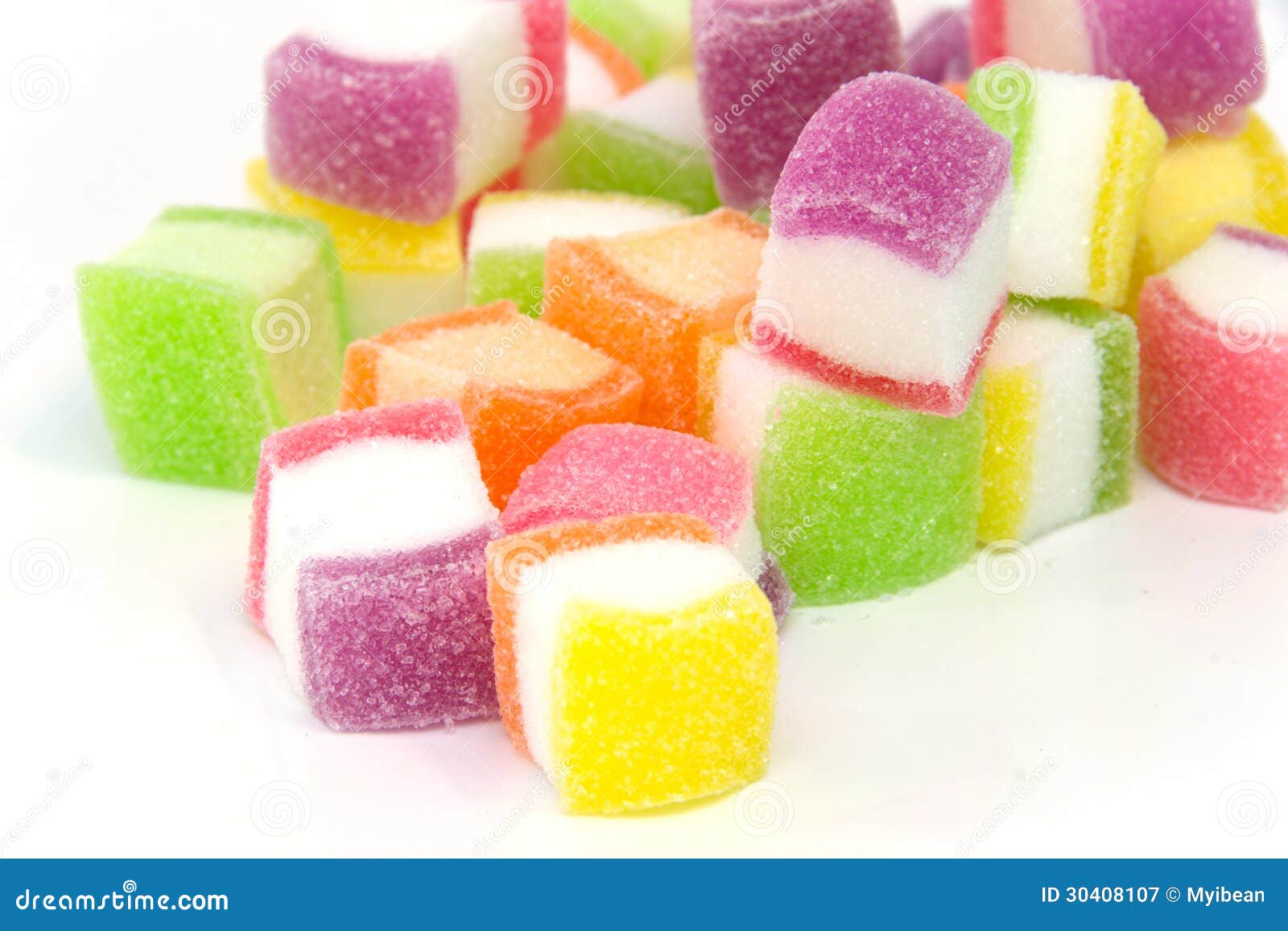 Candy, Marshmallow with Gelatin Dessert Stock Image Image of