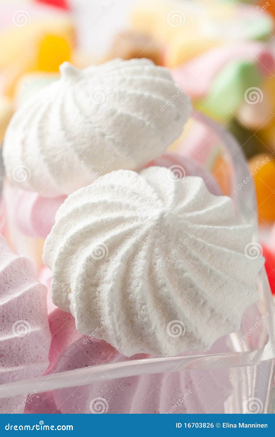 Candy and meringues stock photo. Image of colors, food 16703826