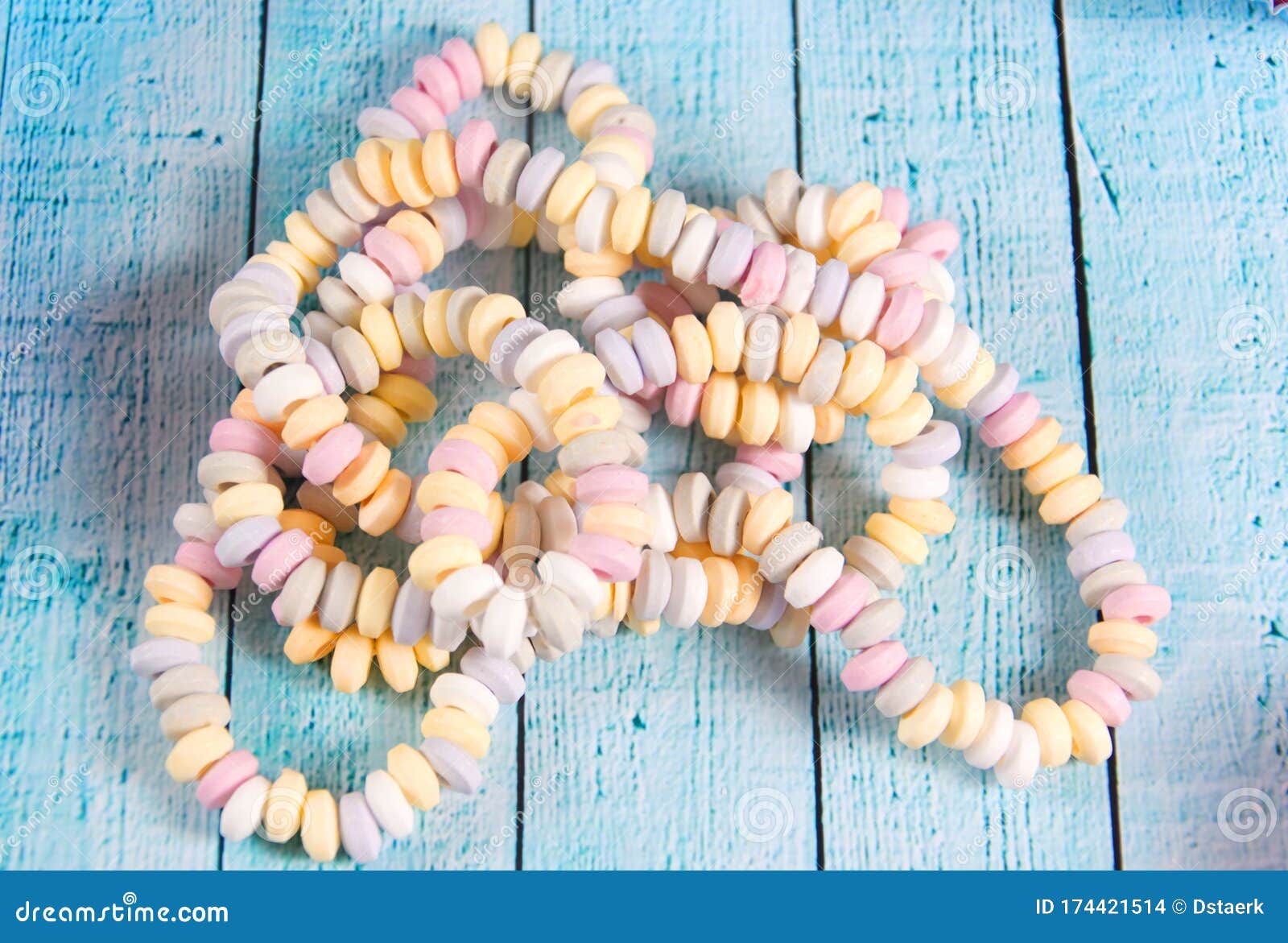 Candy necklace stock photo. Image of craving, diet, memory 174421514