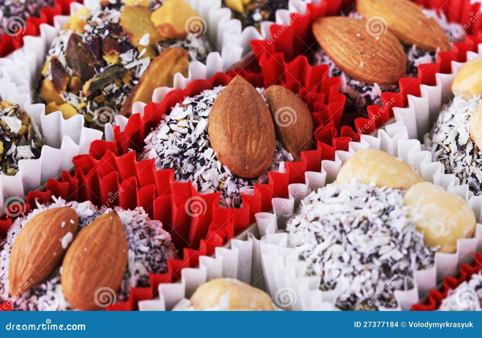 Candy with nuts stock photo. Image of assortment, fruity 27377184