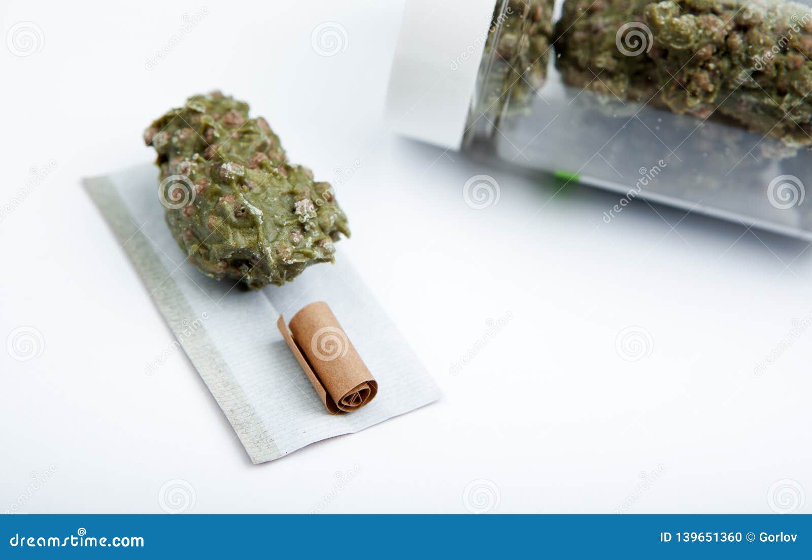 Candy Rolling Papers White Background Stock Photo Image of flakes