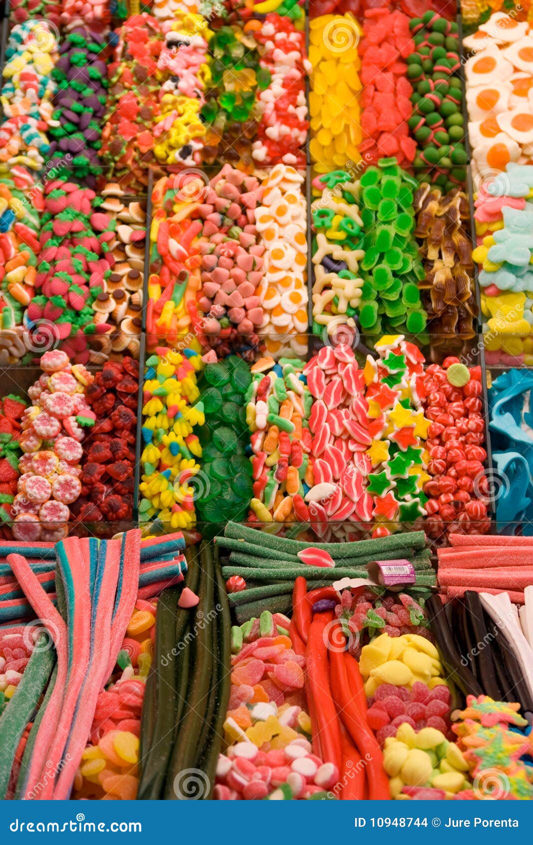 Candy Shop Dispenser Tubes Selfservice Vending Machine RoyaltyFree