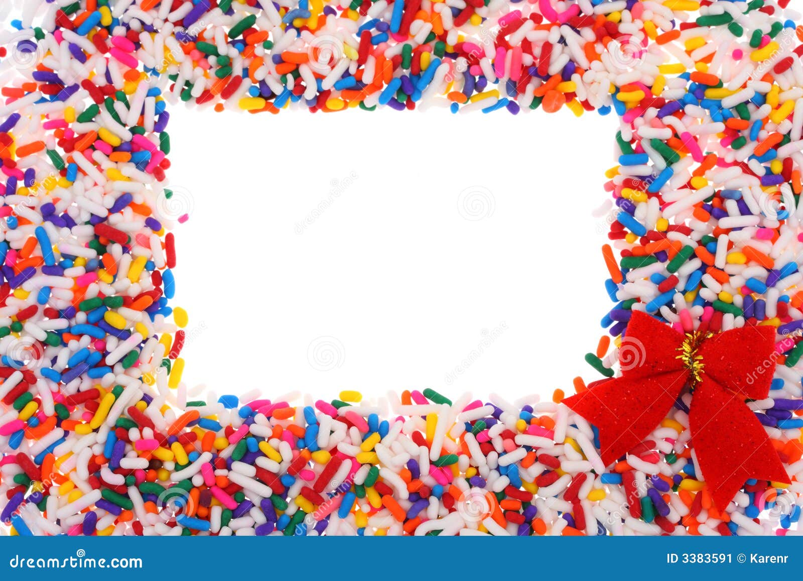 Candy Sprinkle Frame stock image. Image of colour, holiday 3383591