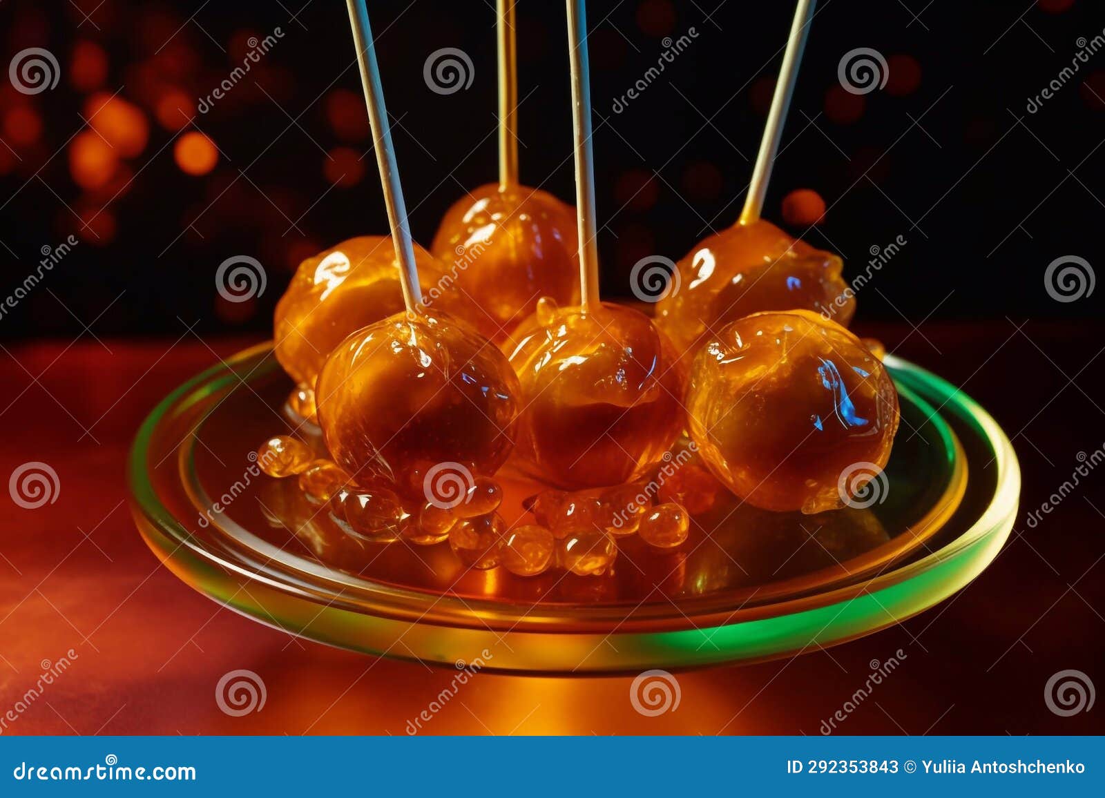 Candy on a Stick. Selection of Sweets Stock Illustration Illustration