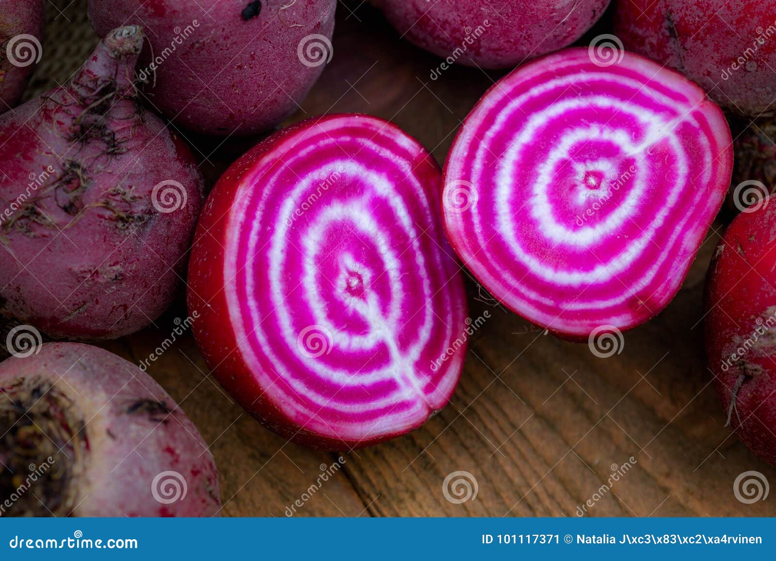 Candy Stripe Beet Stock Image Image Of Candy Cooked