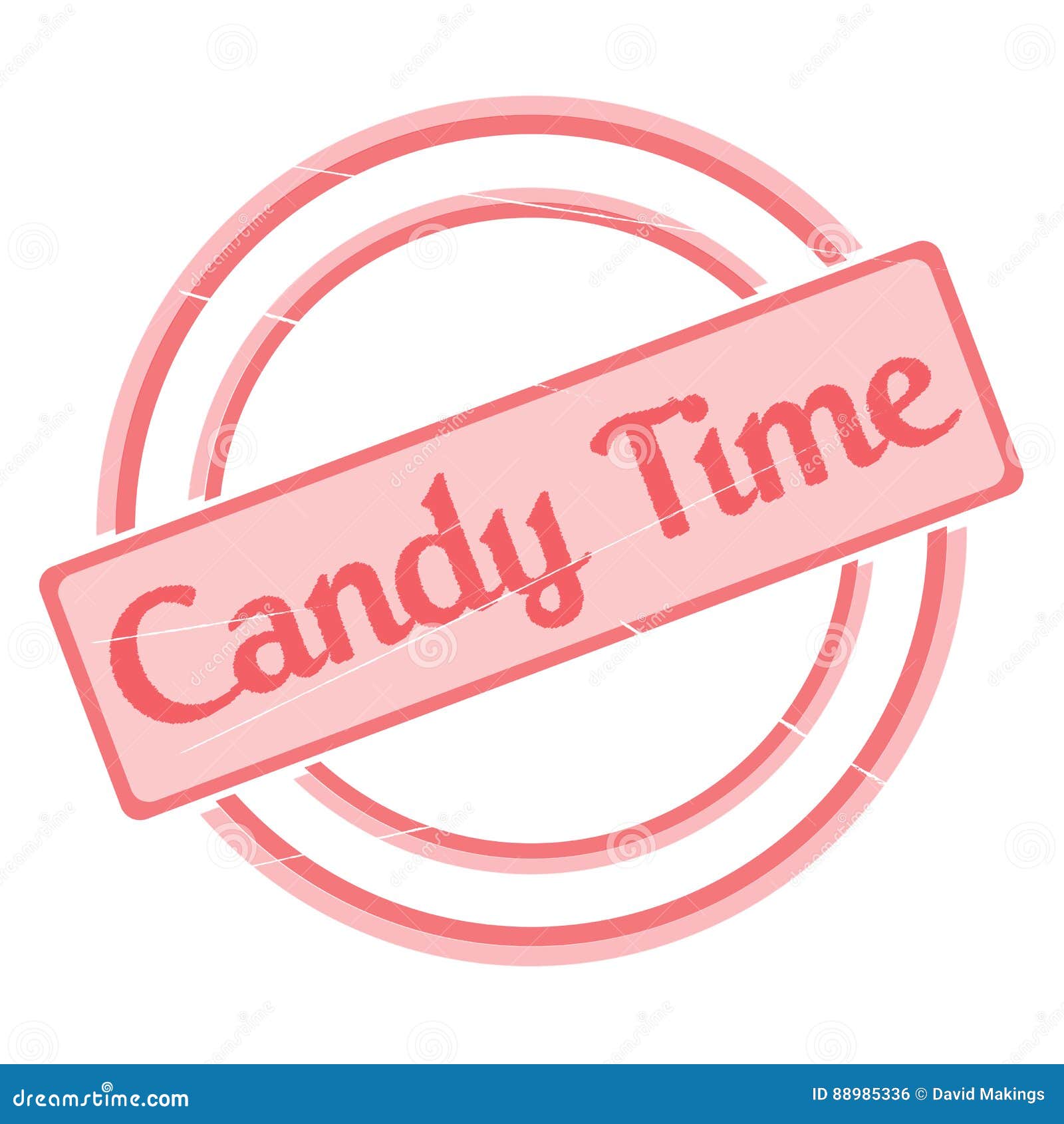 Candy Time Stamp stock illustration. Illustration of pink 88985336