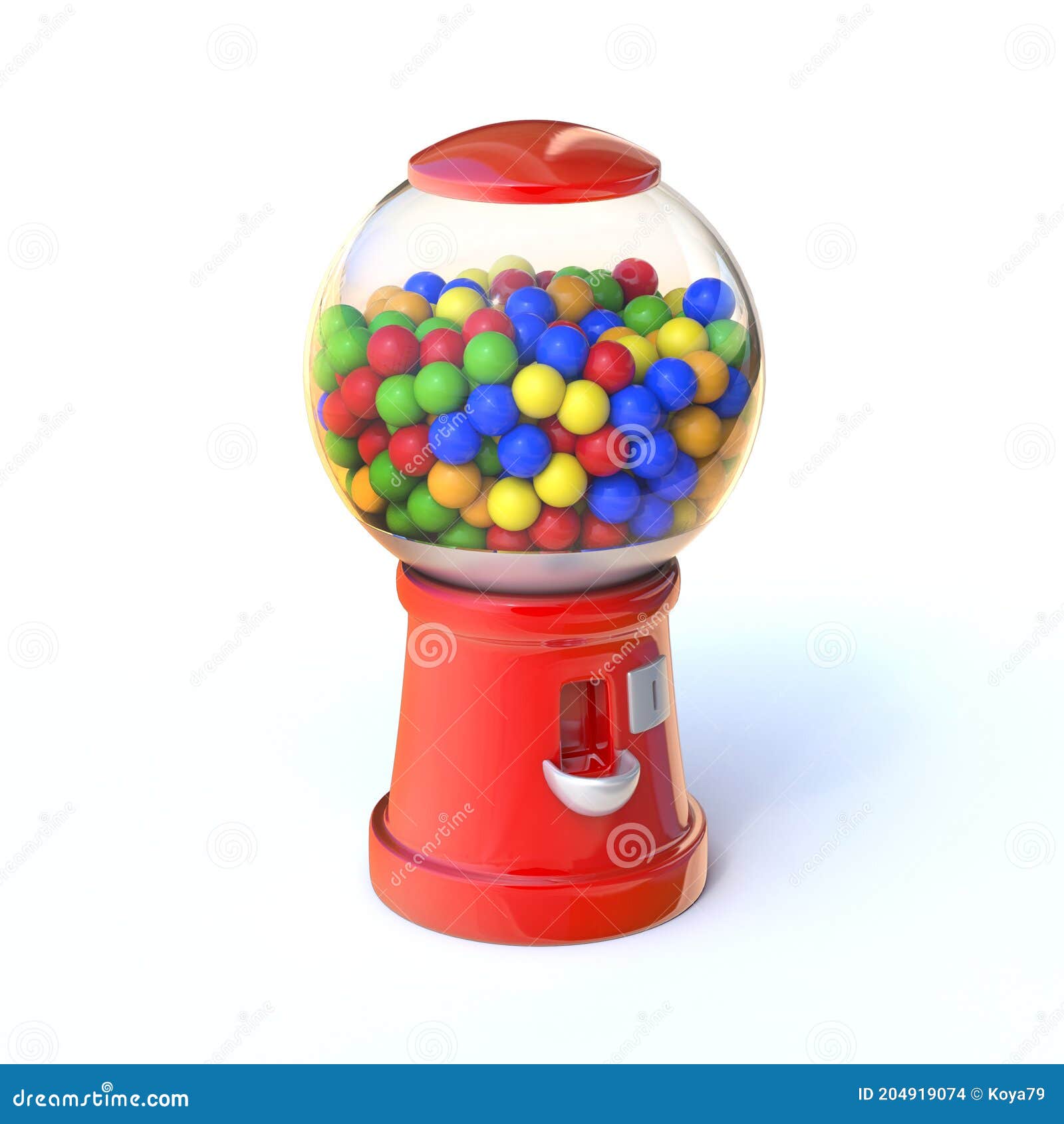 Candy Vending Machine 3d Rendering Stock Illustration Illustration of