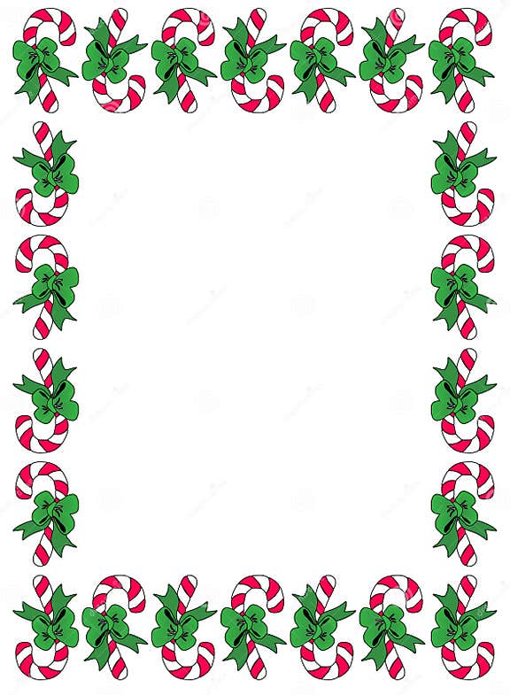 Candycane Border stock vector. Illustration of christmas - 16948554