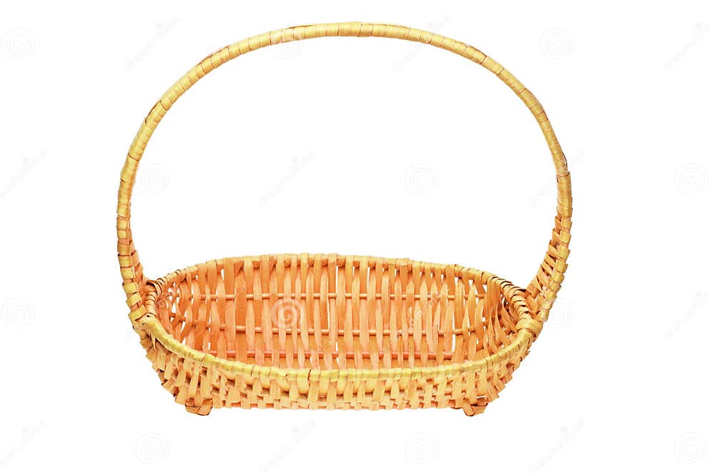 Cane basket with handle stock photo. Image of weave, fiber 21451464