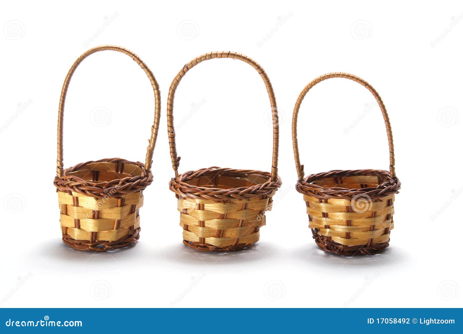 Cane Baskets stock photo. Image of miniature, background 17058492