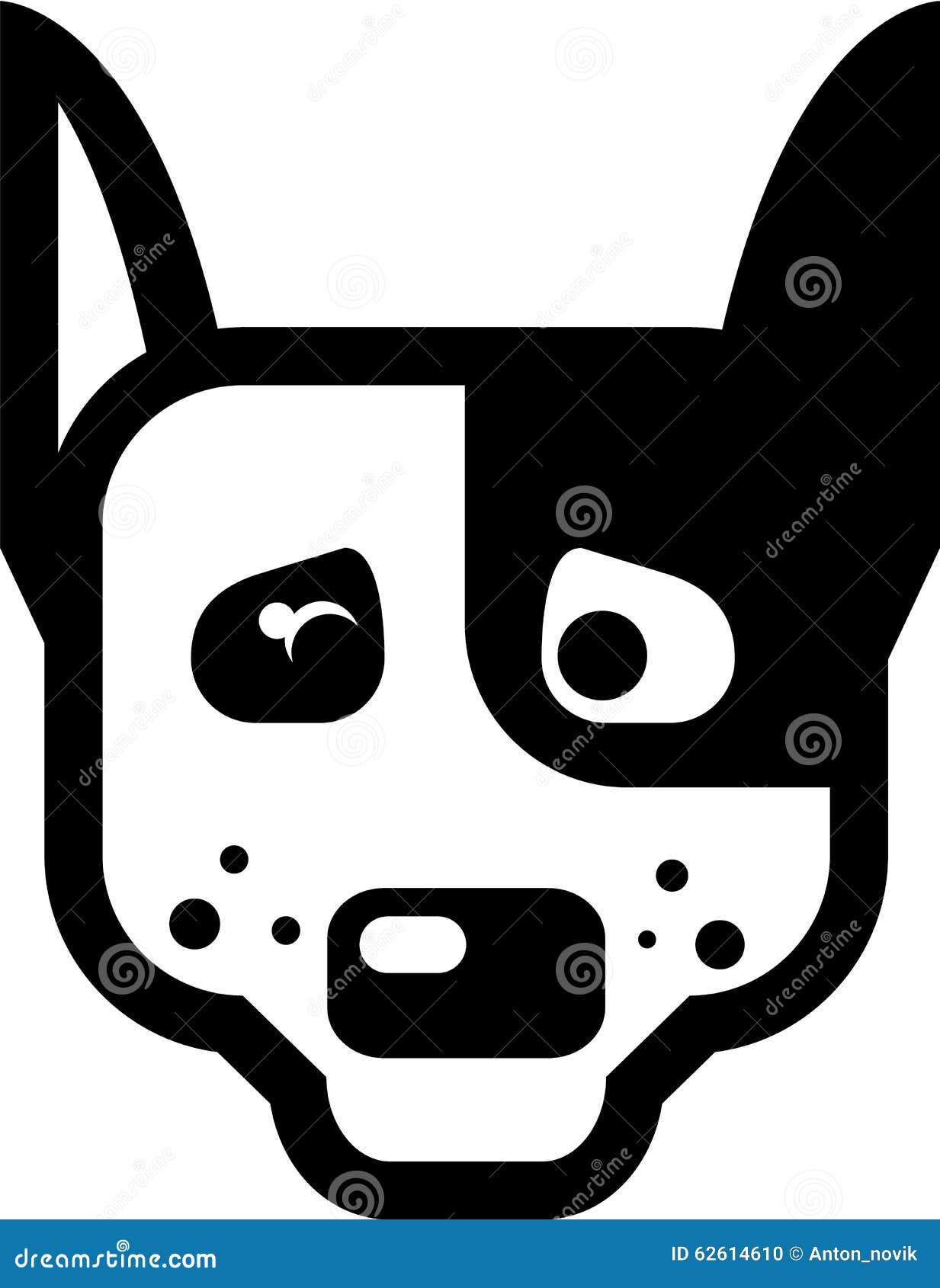 Cane Logo Vector illustrazione vettoriale. Illustrazione di marchio