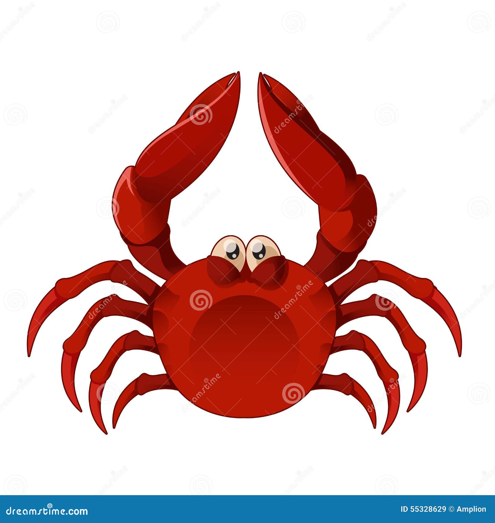 Cangrejos De Dibujos Animados Ilustraciones Stock, Vectores, Y Clipart –  (3,654 Ilustraciones Stock), image size:1600x1690