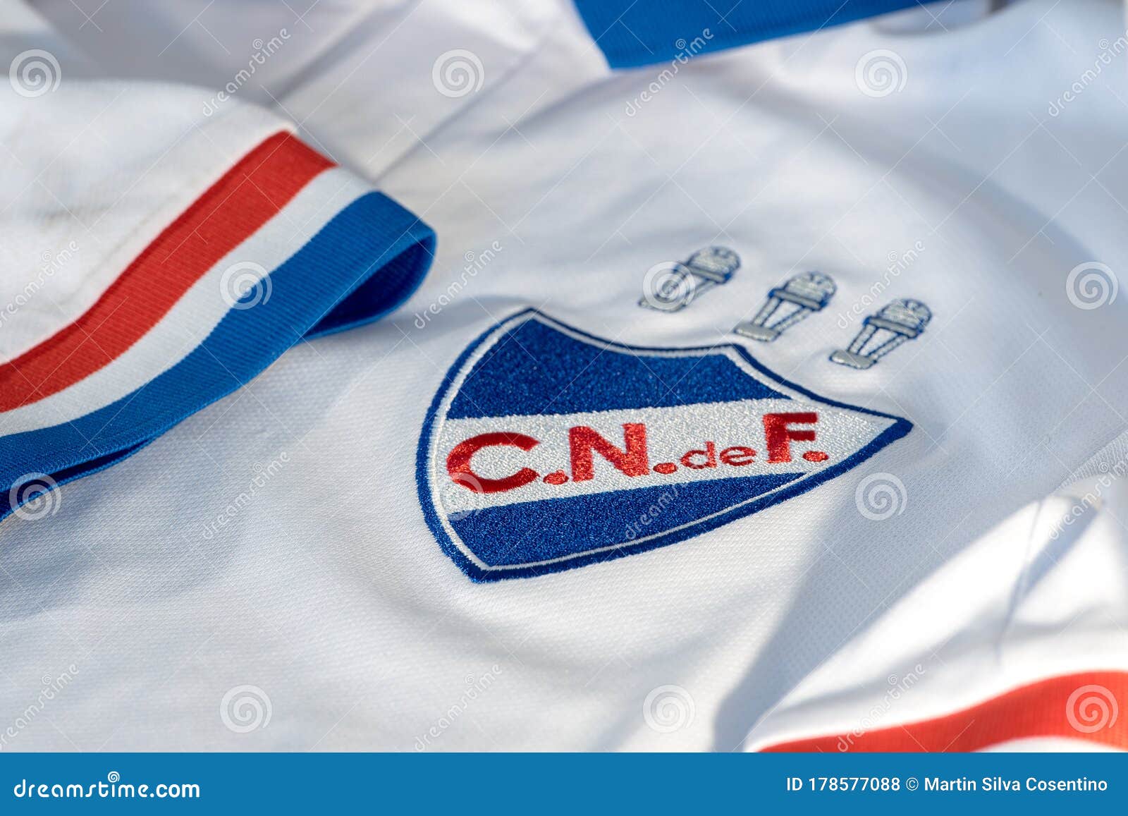 The Logo of Club Nacional De Football of Montevideo, Uruguay on an