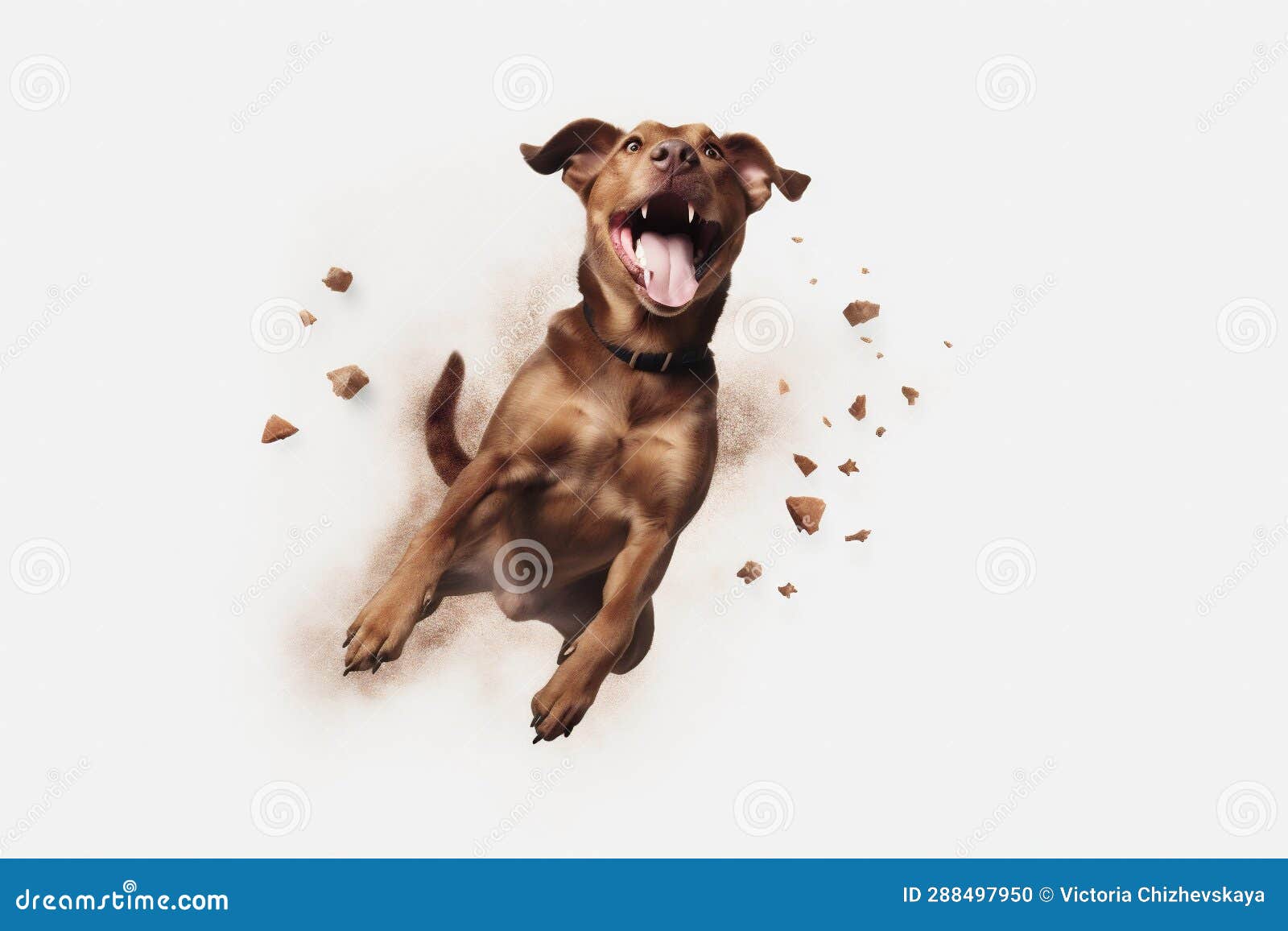 animal dog doggy cute canino background jump fly purebred white pet. generative ai.