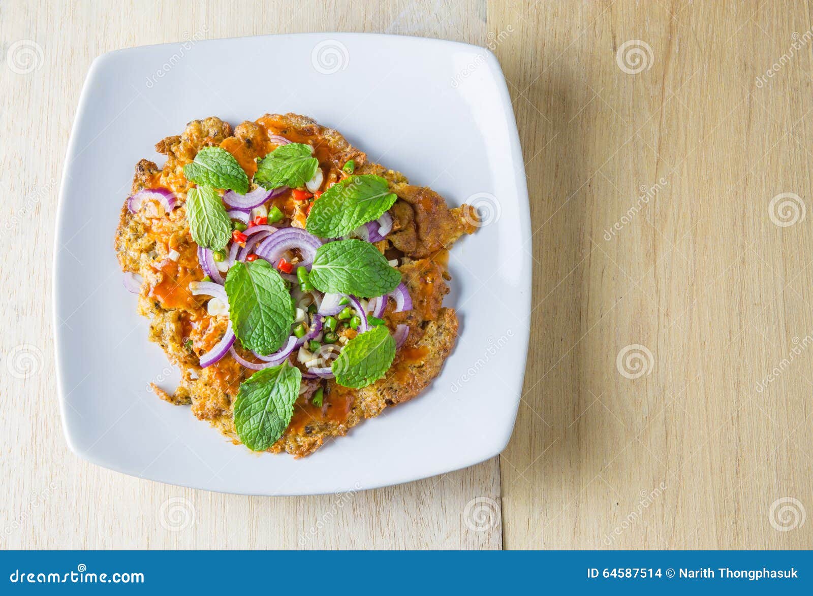 Canned Fish Omelette on Table Stock Photo Image of diet, breakfast 64587514