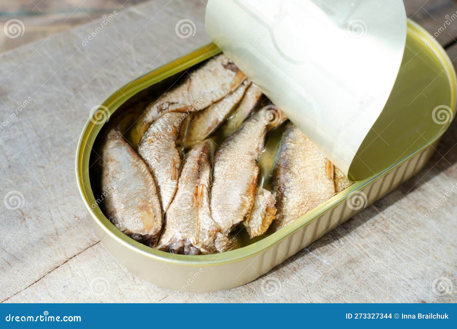 Canned Fish on a Wooden Table. Tinned Fish Concept. Rustic Style Stock Photo Image of sardine