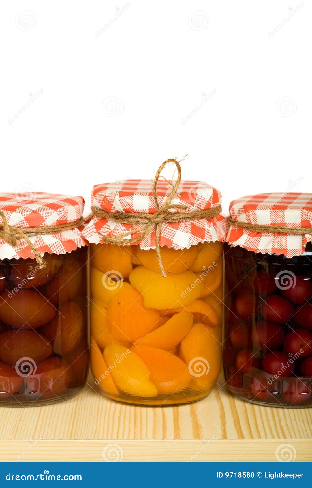 Canned Fruits on the Shelf Isolated Stock Photo Image of cooking