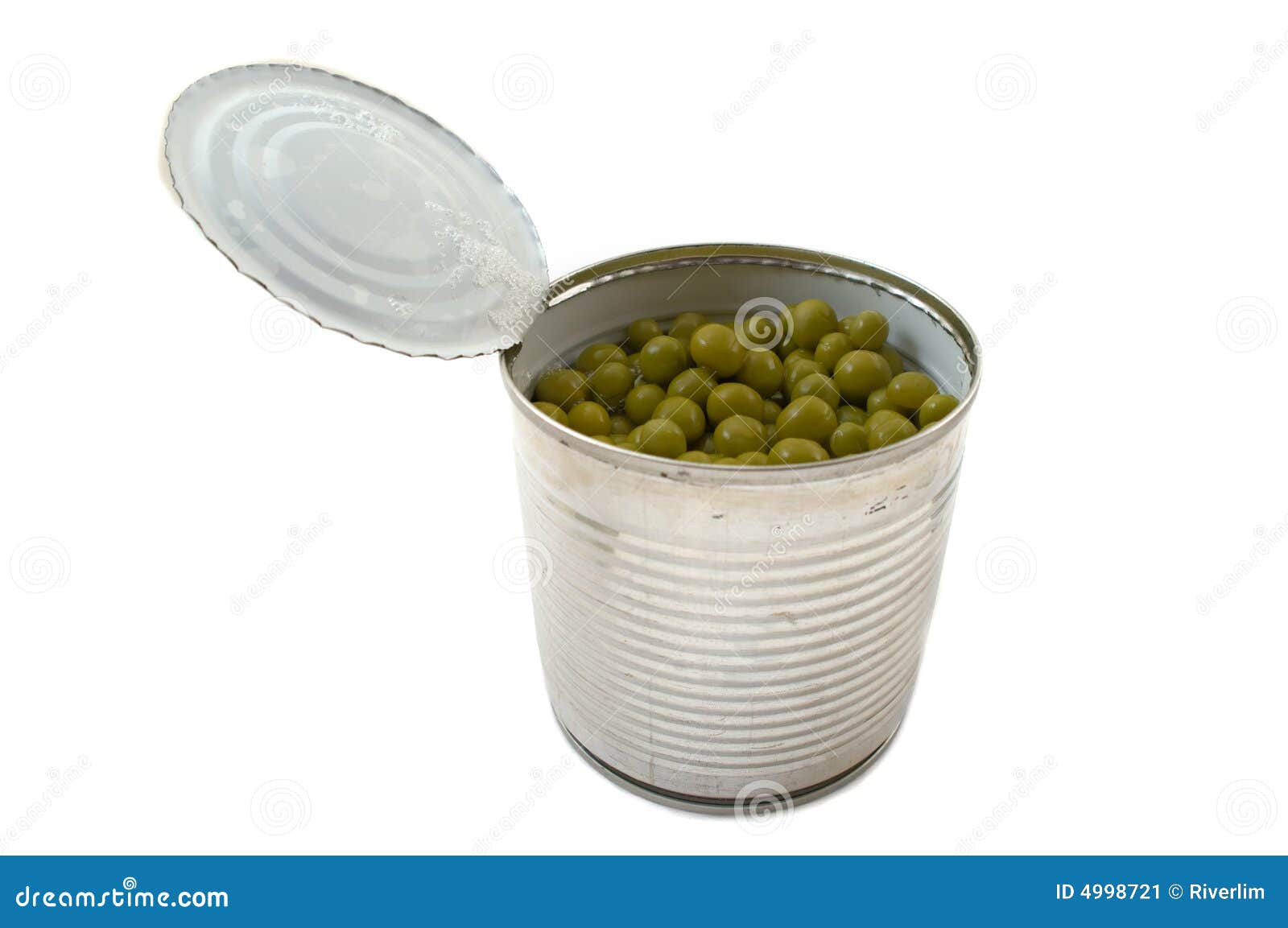 Canned Green Peas stock image. Image of isolated, green - 4998721