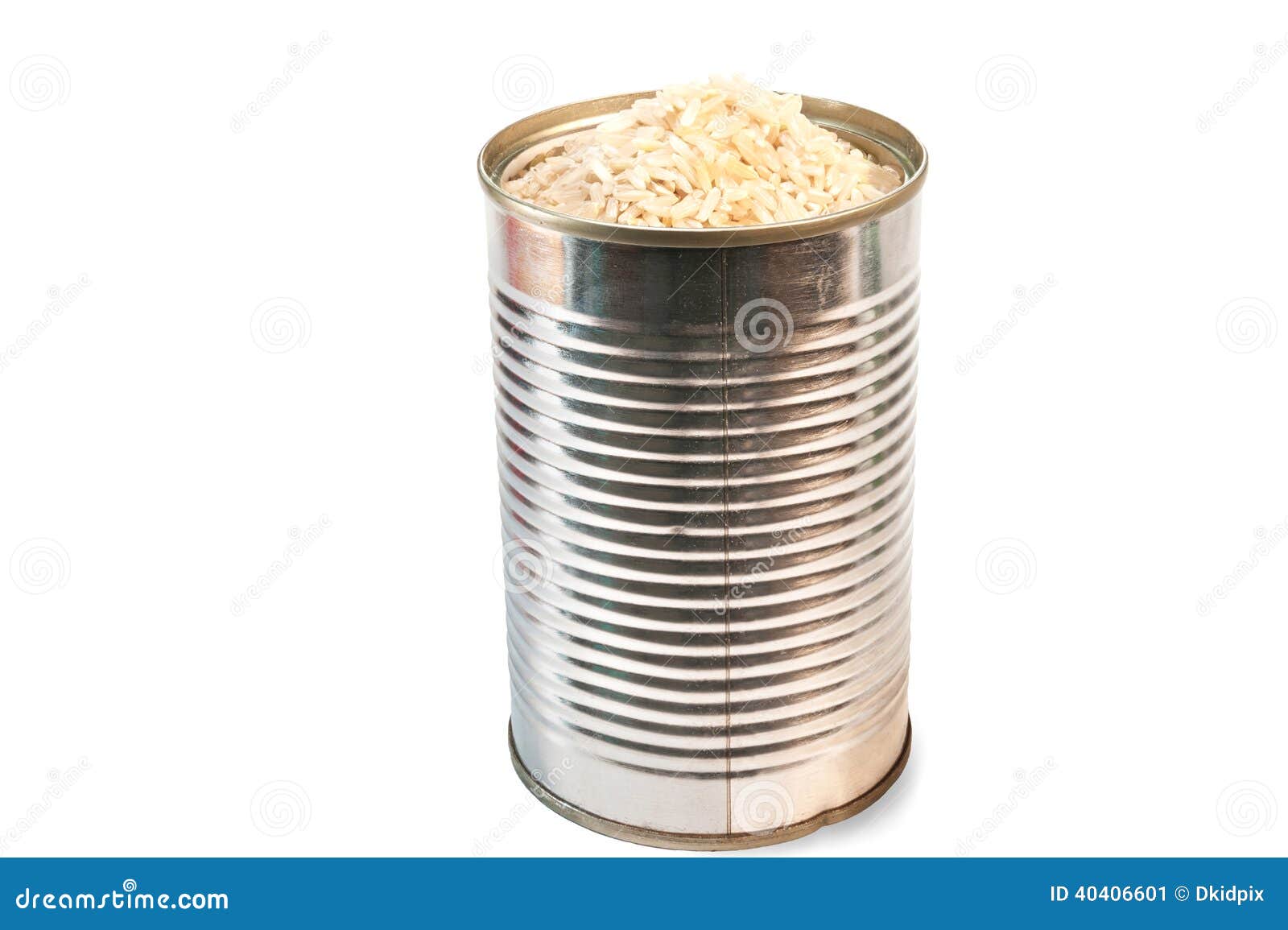 Canned rice stock image. Image of aluminum, organic, isolated 40406601