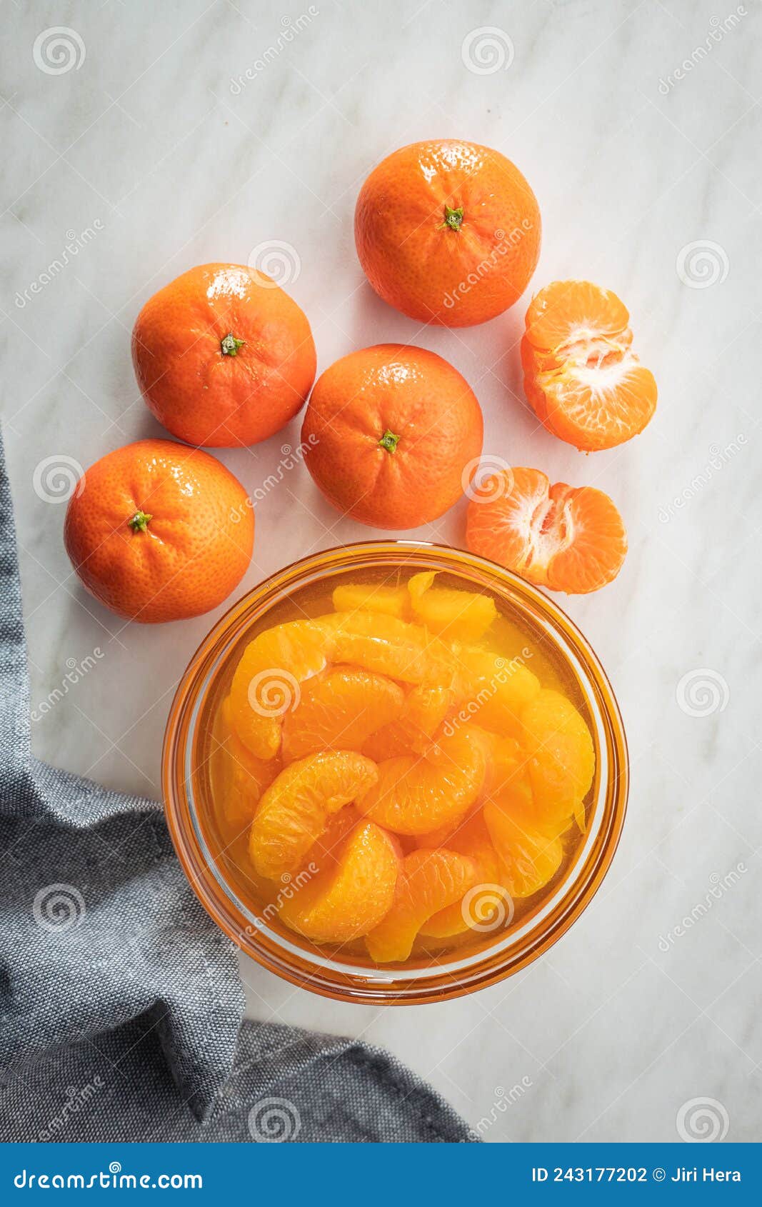 Canned Tangerine. Pickled Mandarin Fruit in Bowl Stock Photo Image of
