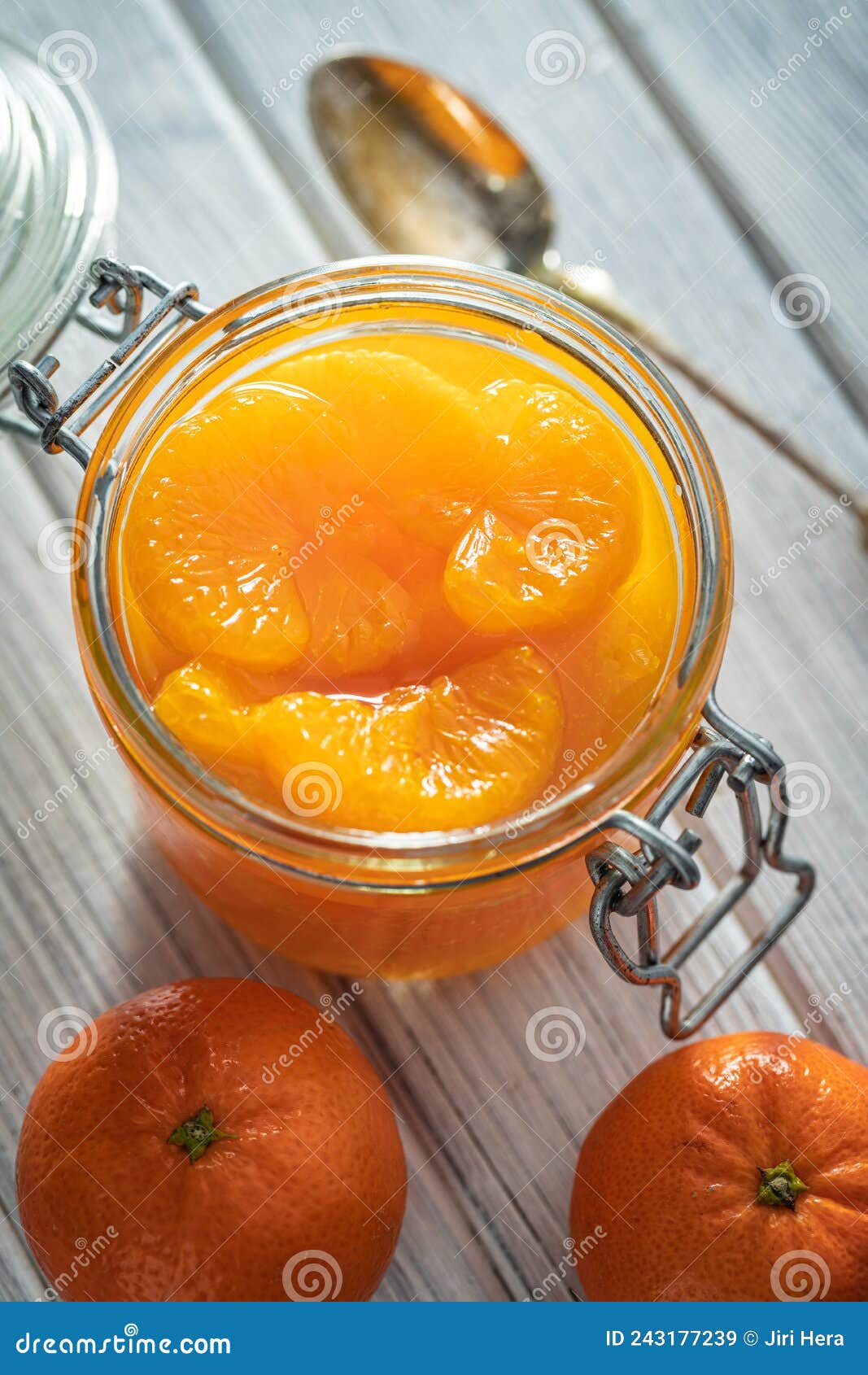 Canned Tangerine. Pickled Mandarin Fruit in Jar Stock Image Image of